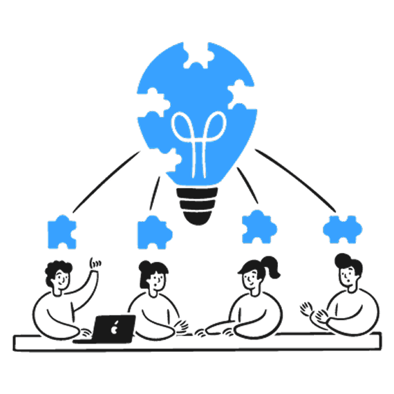 ADeVss team brainstorming